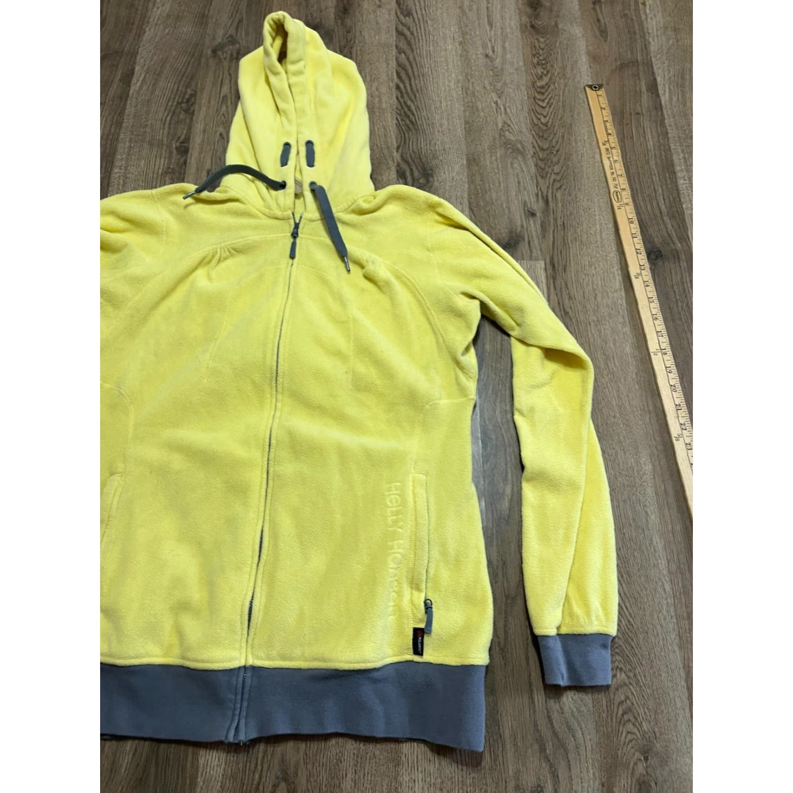 Helly Hansen Helly Hansen Hoodie Womens XL Yellow Full Zip Long Sleeve Pockets Modern Casual Size XL / US 12-14 / IT 48-50 - 3 Thumbnail