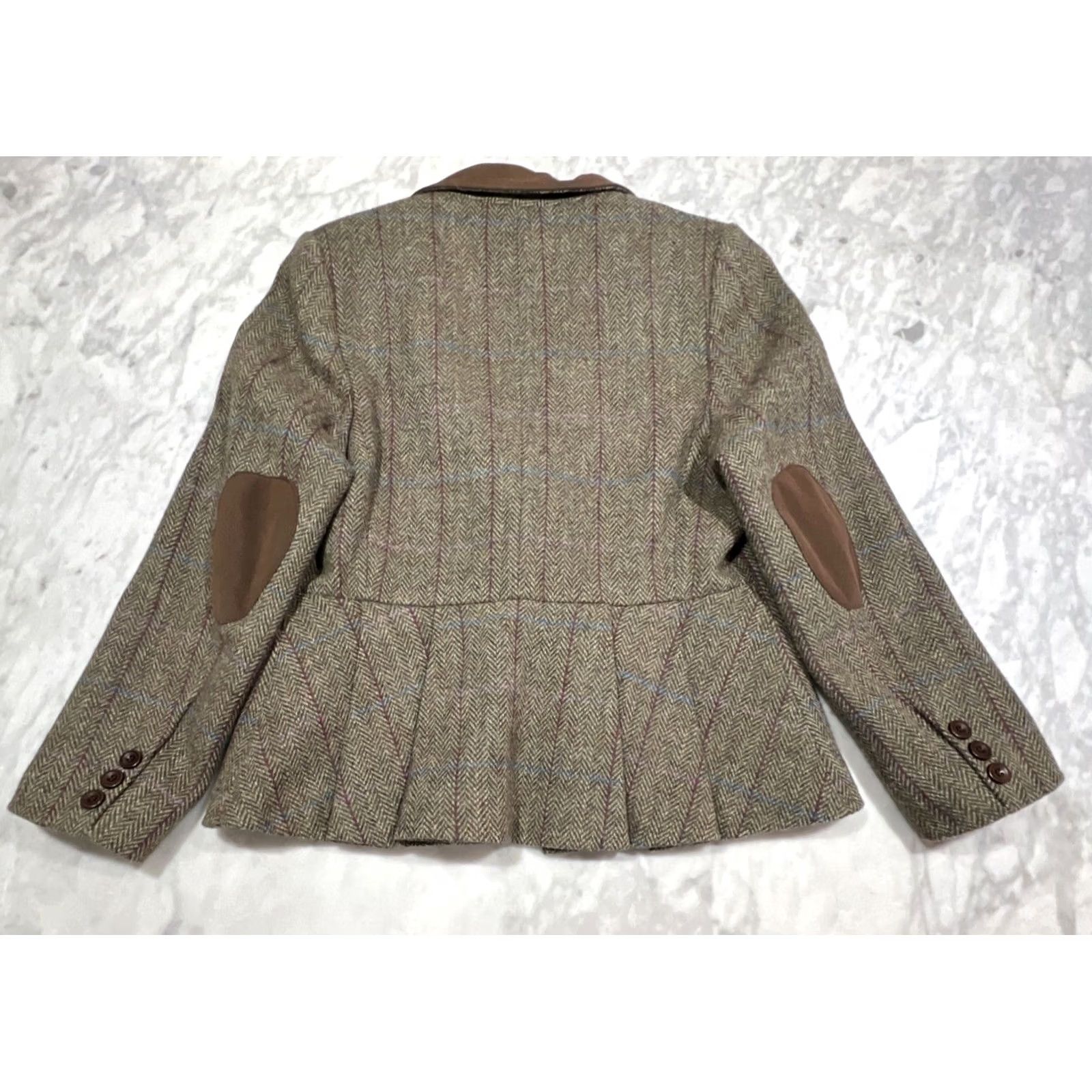 Harris Tweed VINTAGE Harris Tweed Blazer Coat Women’s UK 18 US 14 XL Herringbone Wool Lined Size XL / US 12-14 / IT 48-50 - 5 Thumbnail
