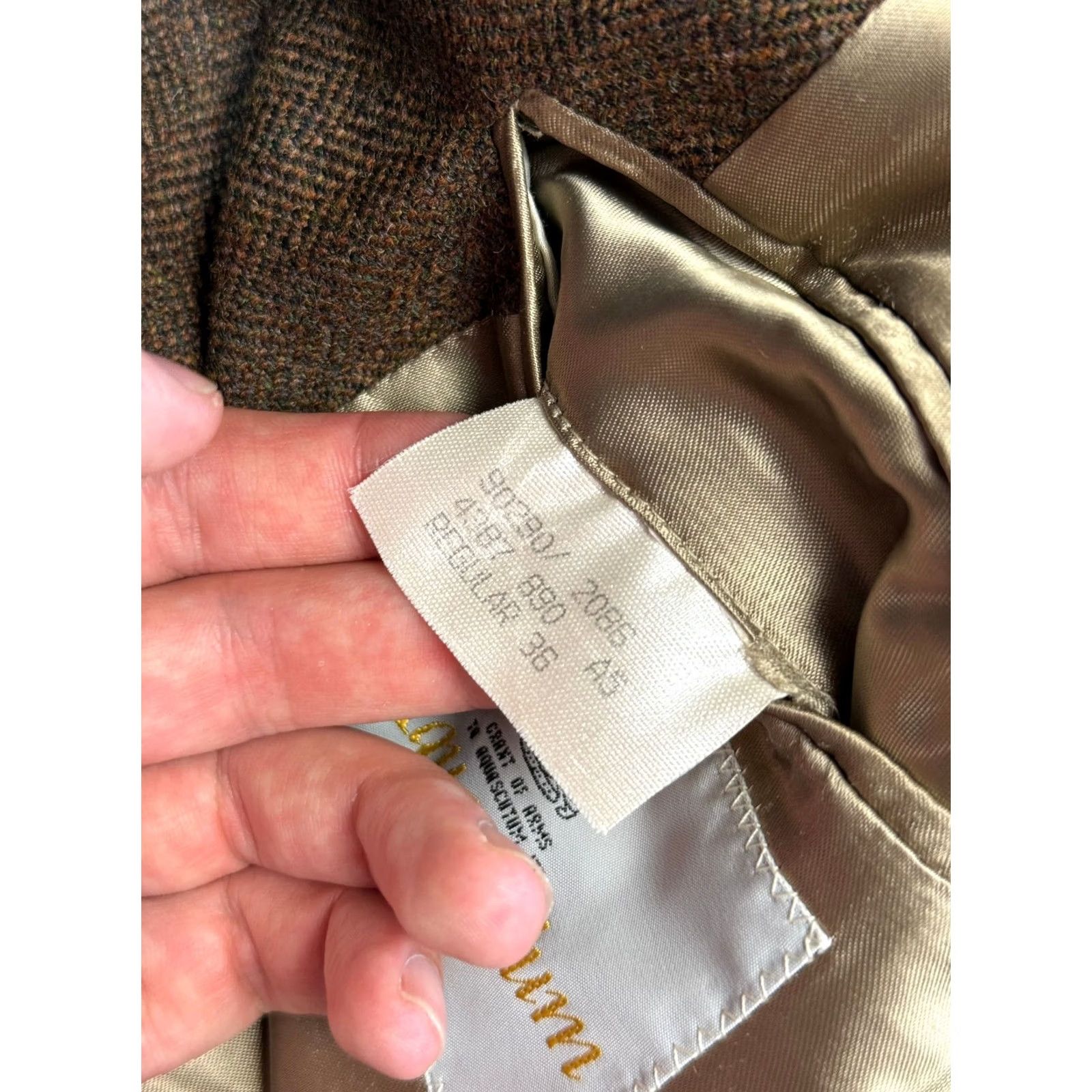 Aquascutum VINTAGE Aquascutum of London England blazer Brown wool size 36R mens Size 36R - 7 Thumbnail