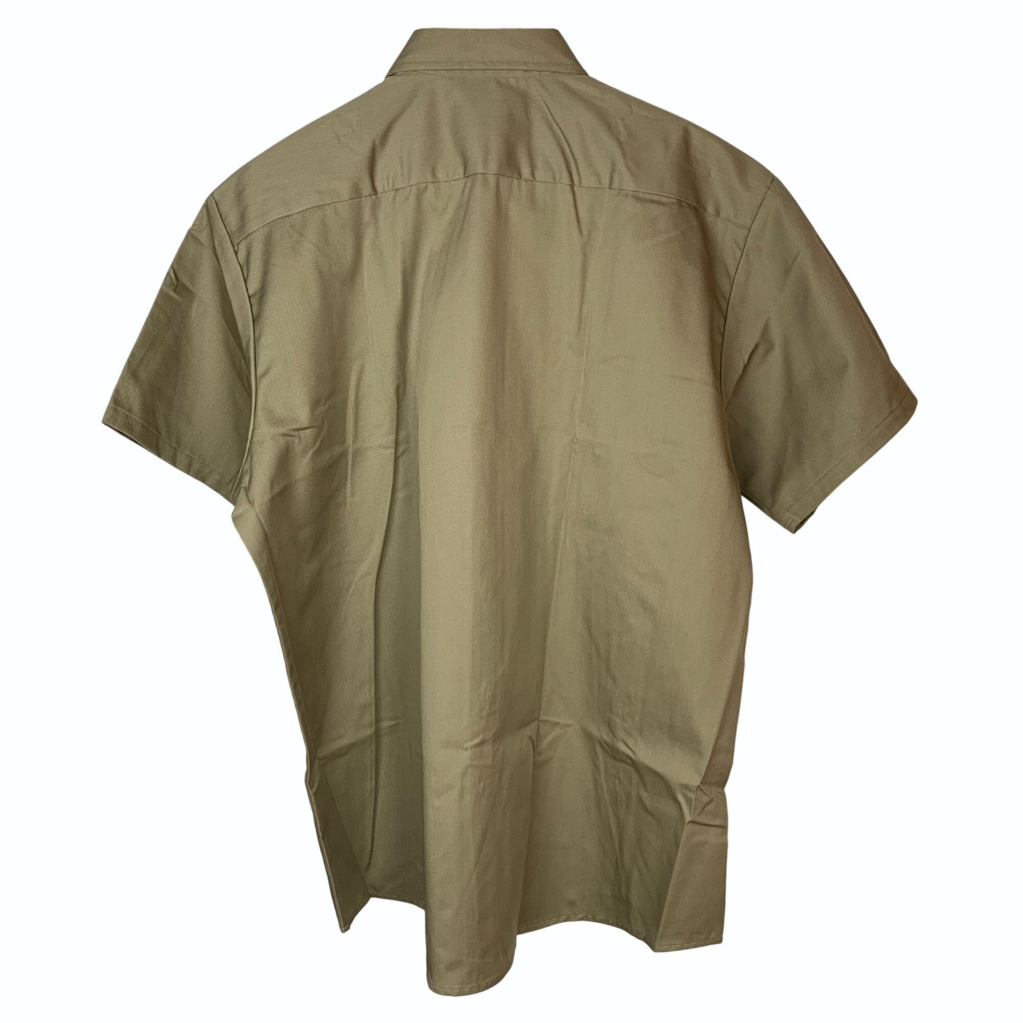 Other Vintage Roebucks Mens XL Khaki Short Sleeve Twill Work Shirt Size US XL / EU 56 / 4 - 2 Thumbnail