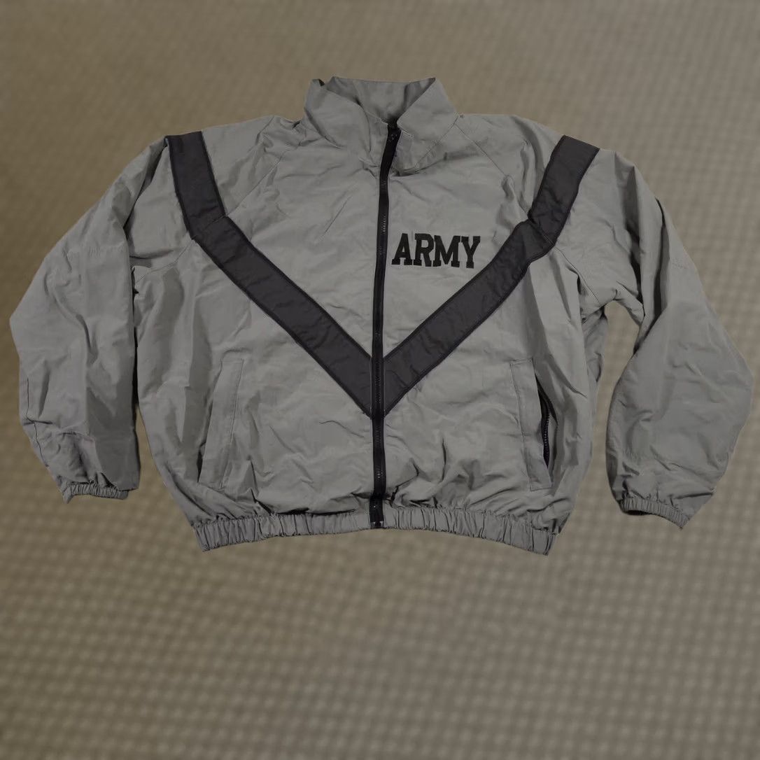 Vintage Army IPFU Jacket Mens M Gray Full Zip Windbreaker Nylon Military Size US M / EU 48-50 / 2 - 1 Thumbnail