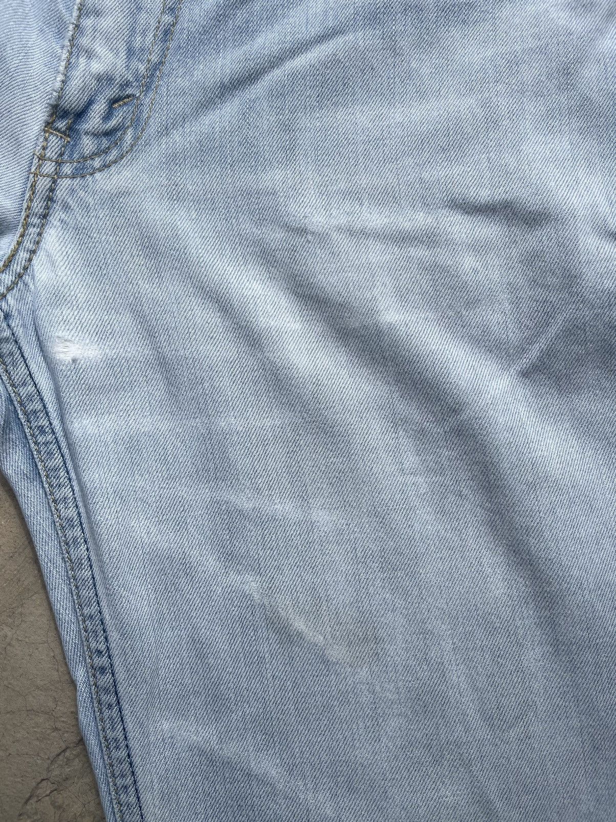 Levi's Vintage Levi’s 502 Light Wash Thrashed Distressed Denim Size US 30 / EU 46 - 2 Thumbnail