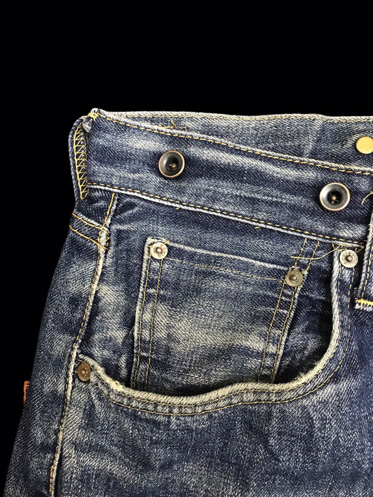 Edwin 💥THRASHED💥RARE EDWIN OVRLL WIDE BAGGY SUSPENDER DENIM F345 Size US 28 / EU 44 - 13 Thumbnail