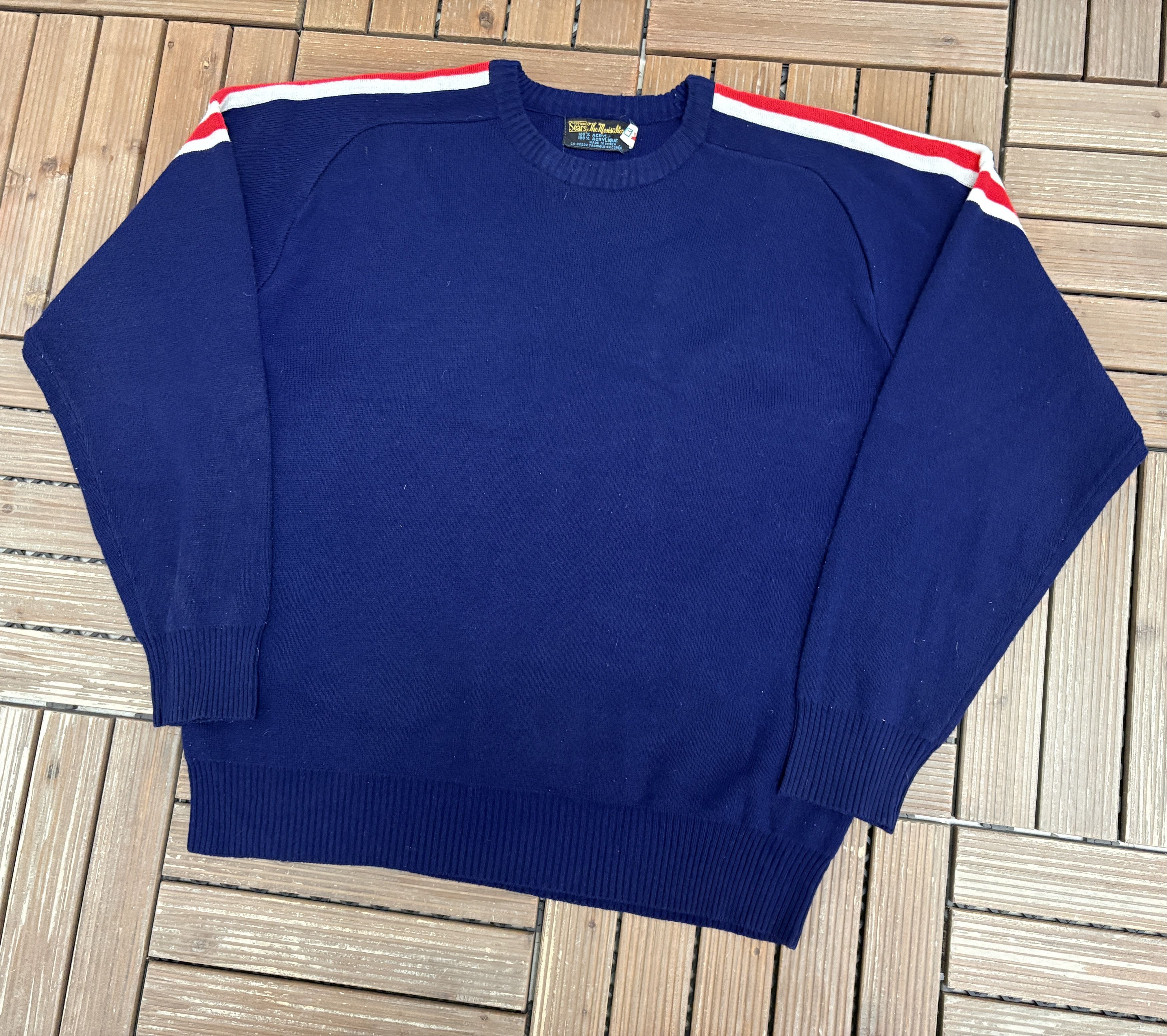 Sears Simpsons Sears The Men's Store Vintage Knit Sweater Size US L / EU 52-54 / 3 - 2 Thumbnail