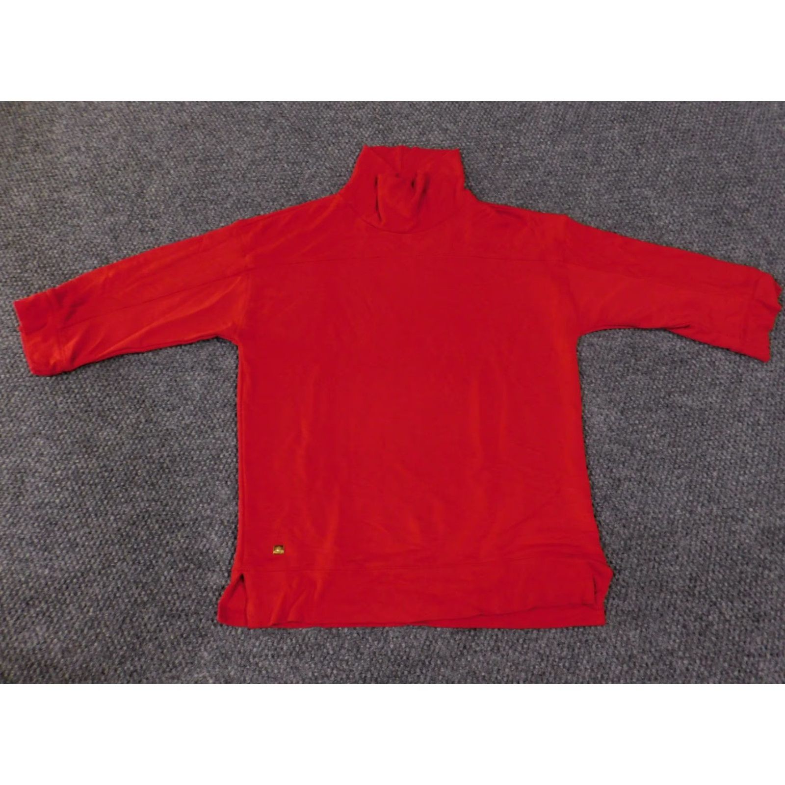 Ralph Lauren Lauren Ralph Lauren Turtleneck Sweater Womens Small Red Long Sleeve Knit Pullover Class ic Casual Winter Fall Button Logo Pockets Stretch Size S / US 4 / IT 40 - 2 Thumbnail