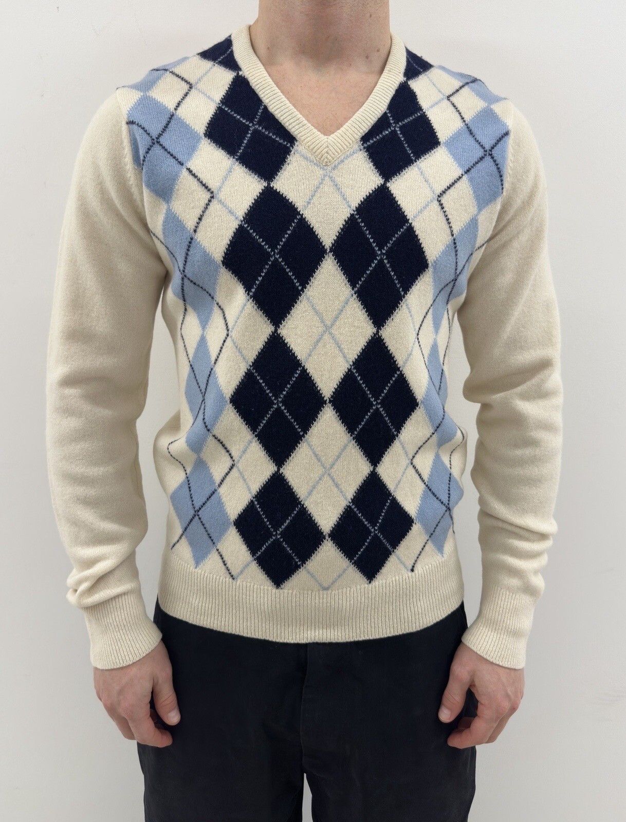 Alan Paine Alan Paine Pure Lambswool Men’s England Sweater Pullover Size US S / EU 44-46 / 1 - 1 Thumbnail