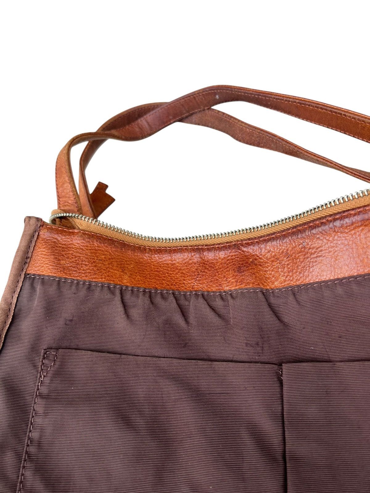 Leather 2000s Yohji Yamamoto Y’saccs Faded Patina Leather Bag Size ONE SIZE - 23 Thumbnail
