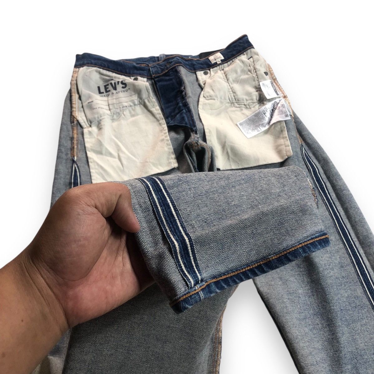 Levi's Made & Crafted LEVIS MADE & CRAFT SELVEDGE X LEVIS BLUE TAB JEANS Size US 30 / EU 46 - 12 Thumbnail