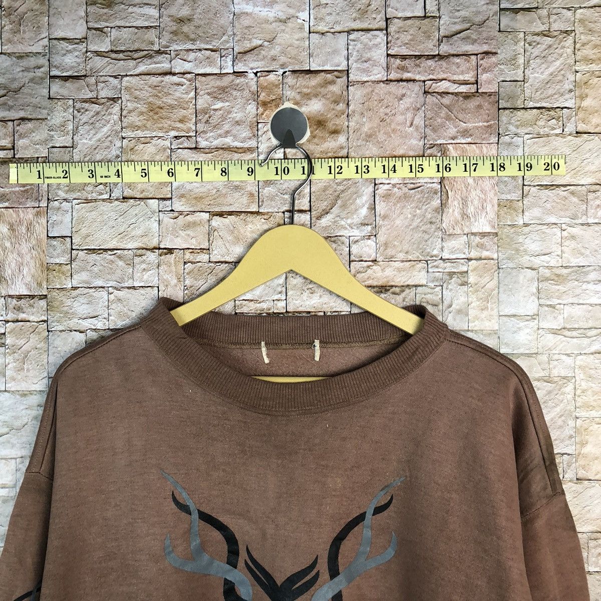 Japanese Brand × Vintage Japanese Brand art vintage Brown Sweatshirt #A711 Size US L / EU 52-54 / 3 - 4 Thumbnail