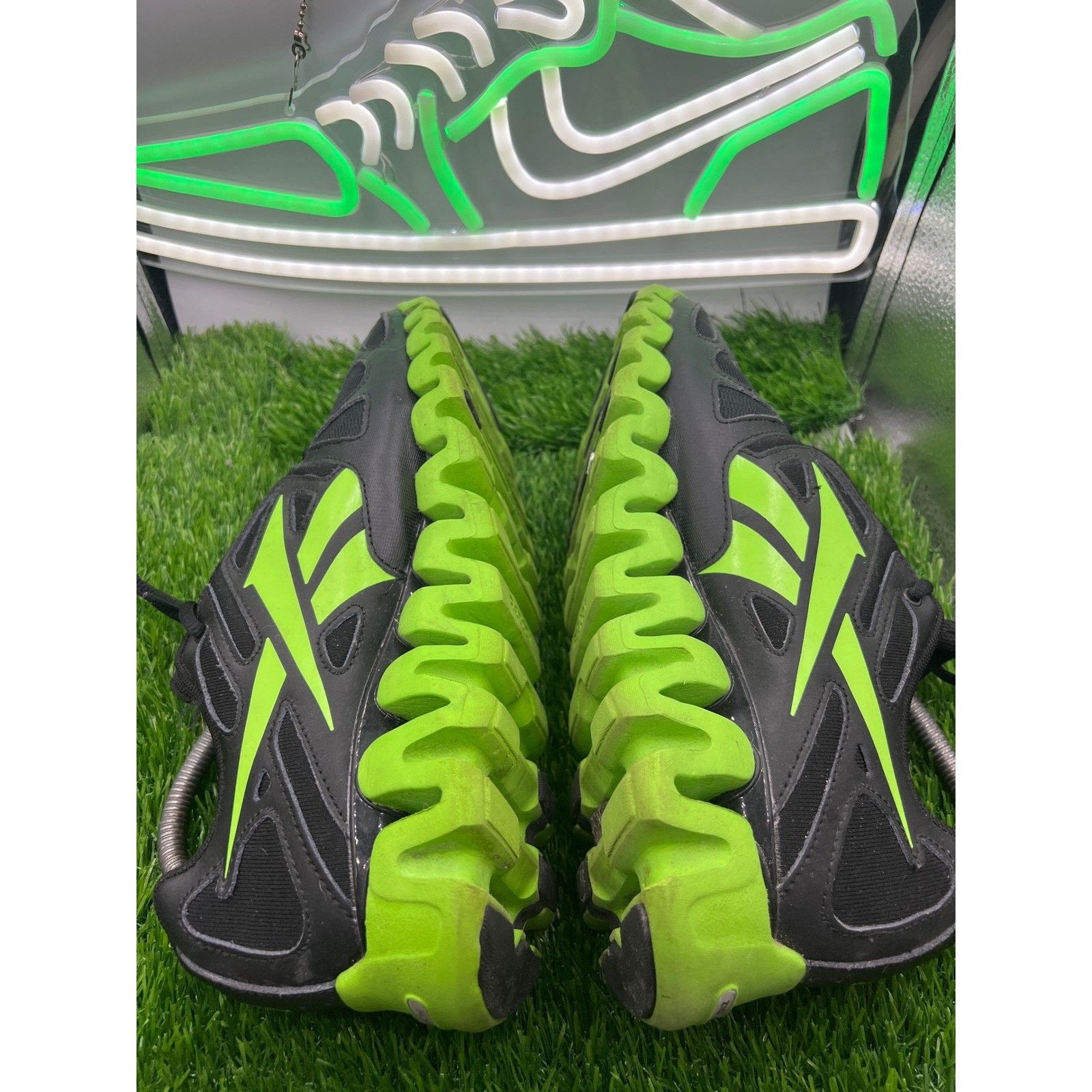 Reebok Reebok ZigTech Running Shoes Men's Black Green 6.5 W 8 Size US 6.5 / EU 39-40 - 4 Thumbnail