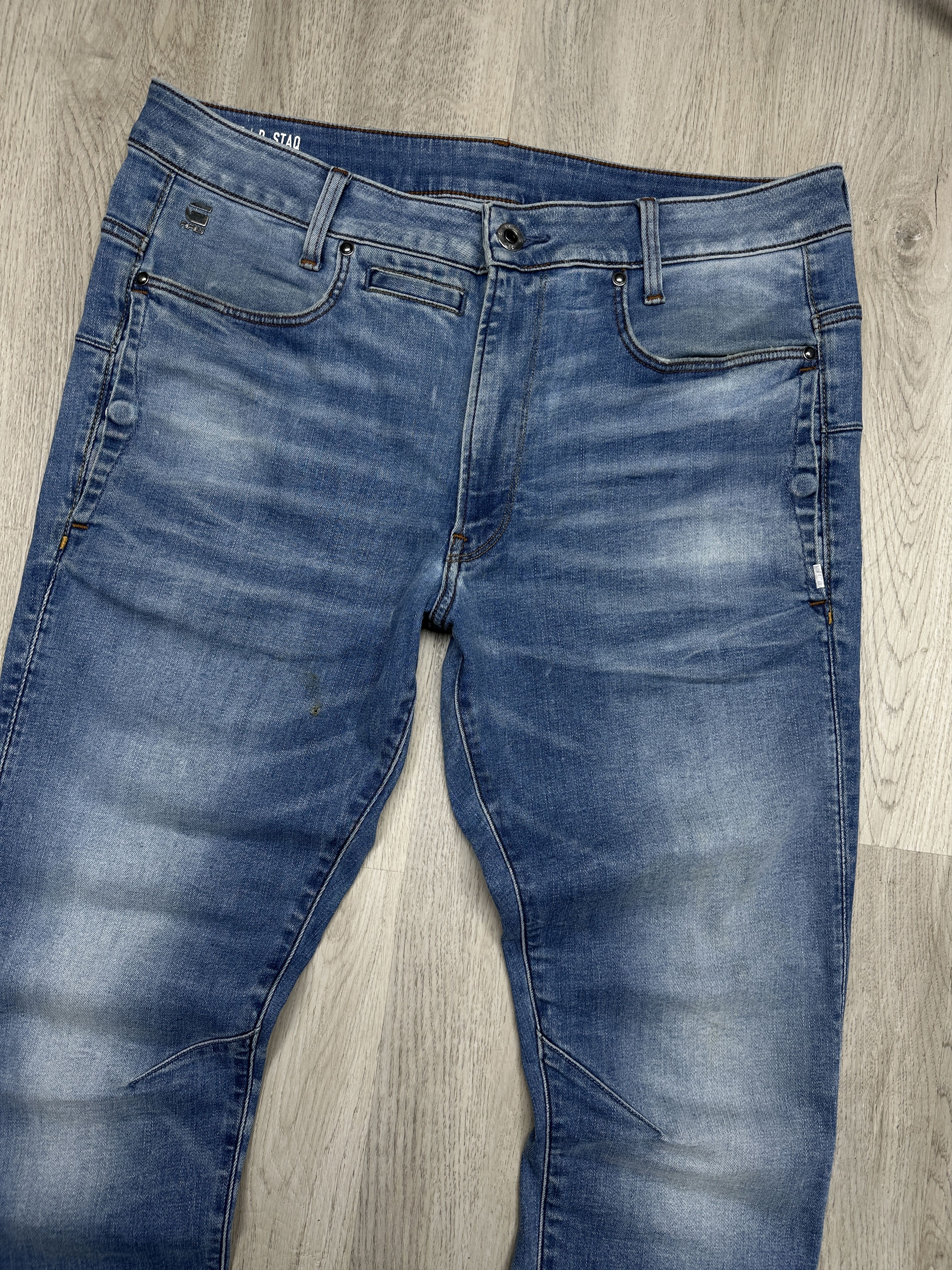 G-Star G Star Raw Mens D-Staq 3D Skinny Denim Pants Jeans Size US 33 - 2 Thumbnail