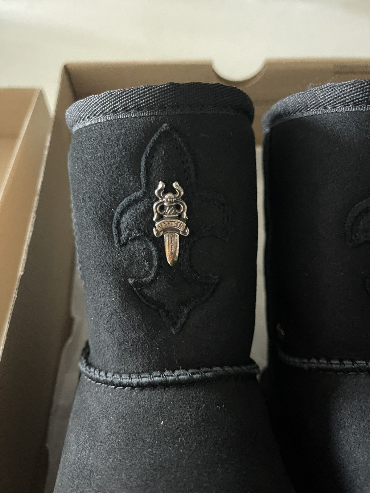 Chrome Hearts Chrome Hearts Ugg Black Boots Size US 12 / IT 42 - 3 Thumbnail