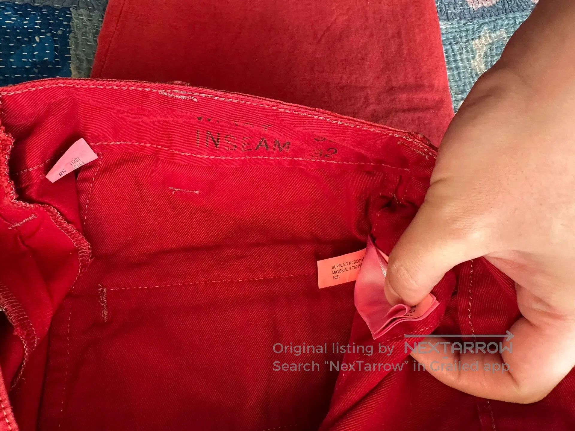 RRL Ralph Lauren RRL Vintage Red Casual Pants. Size US 32 / EU 48 - 5 Thumbnail