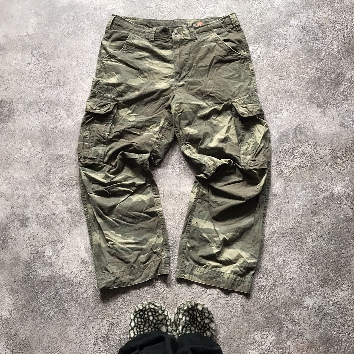 If Six Was Nine vintage y2k camo cargo pants streetwear multi pocket 90s Size US 36 / EU 52 - 2 Thumbnail