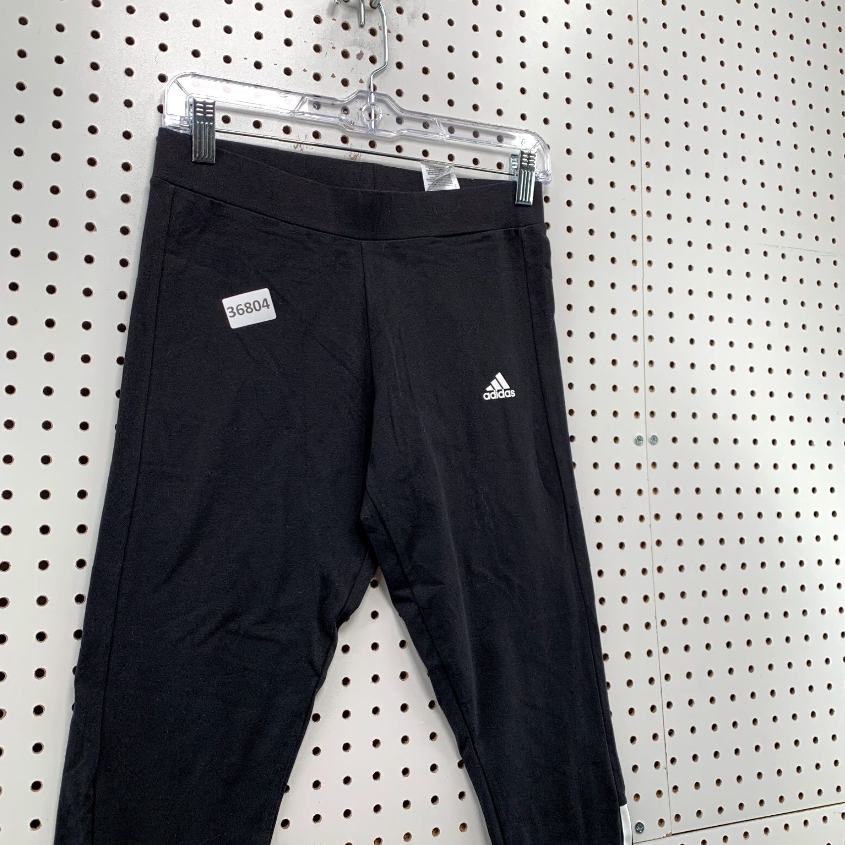 Adidas Adidas Track Pants Womens Medium Black White Striped Side 27x25 NWT Size 32" / US 10 / IT 46 - 4 Thumbnail
