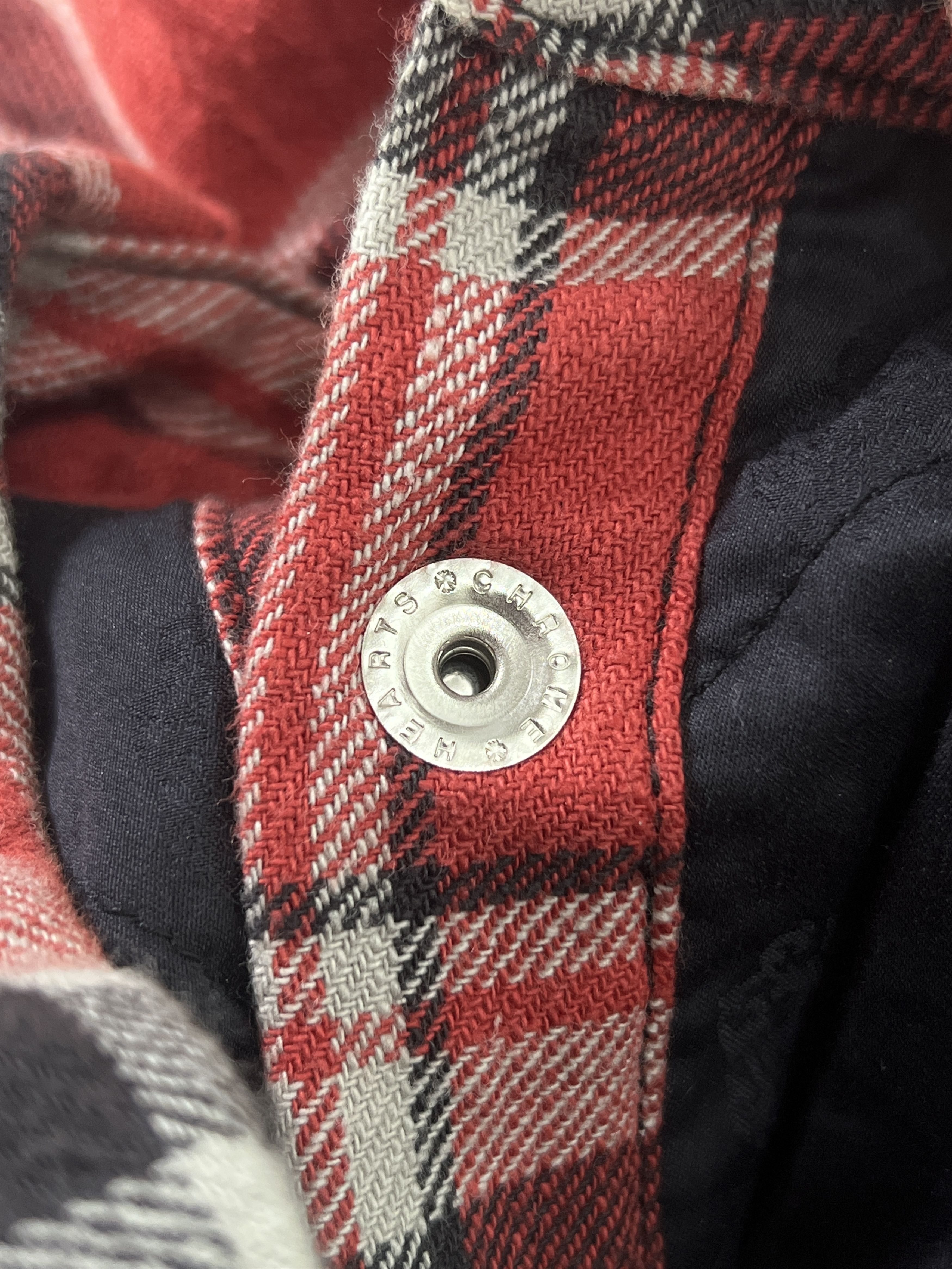Chrome Hearts Chrome Hearts Red Plaid Cross Flannel Jacket XL Size US XL / EU 56 / 4 - 10 Thumbnail