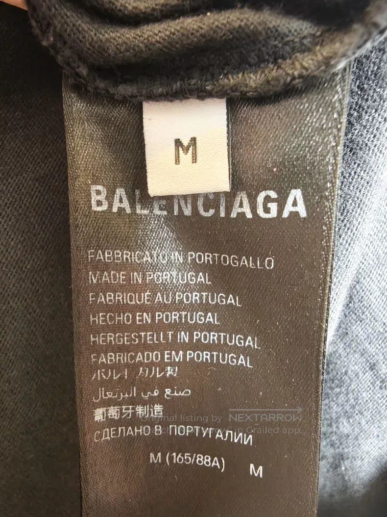 Balenciaga Balenciaga Flame Letter Black Short Sleeve T-Shirt Size US M / EU 48-50 / 2 - 5 Thumbnail
