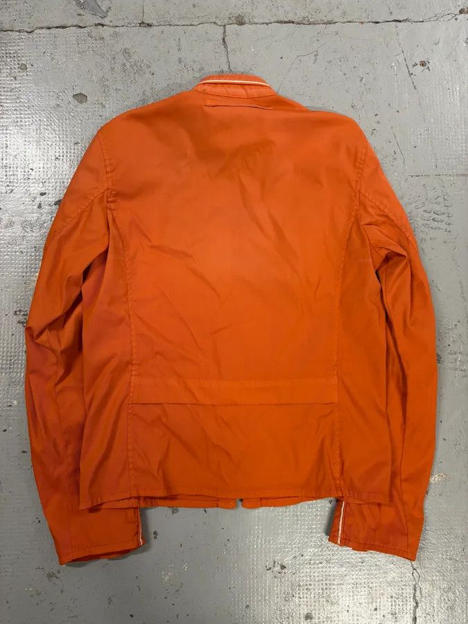 Prada SS2002 Prada Orange Nylon Biker Jacket Size US M / EU 48-50 / 2 - 6 Thumbnail