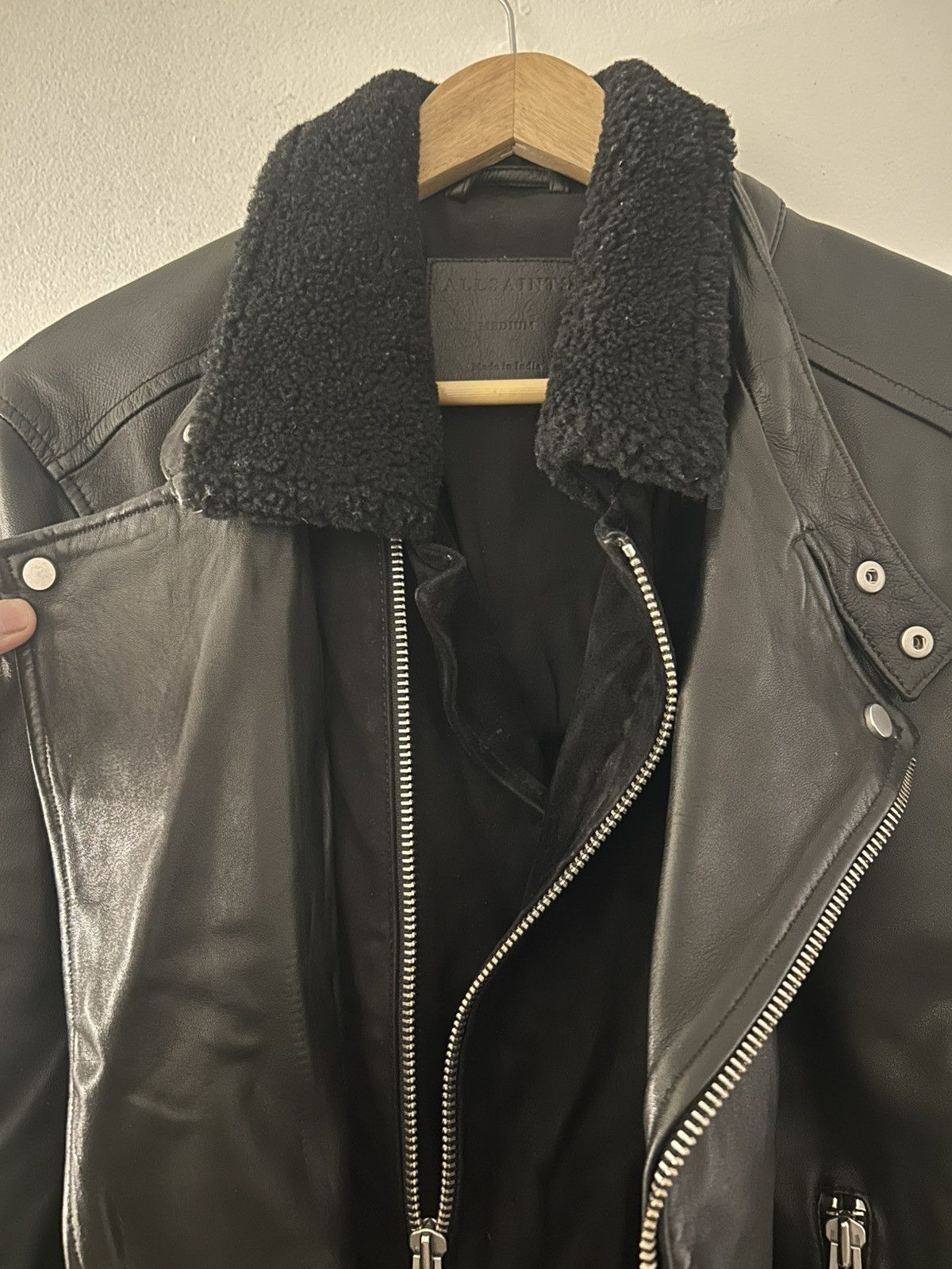 Allsaints Allsaints Prospect Leather Biker Size US M / EU 48-50 / 2 - 4 Thumbnail