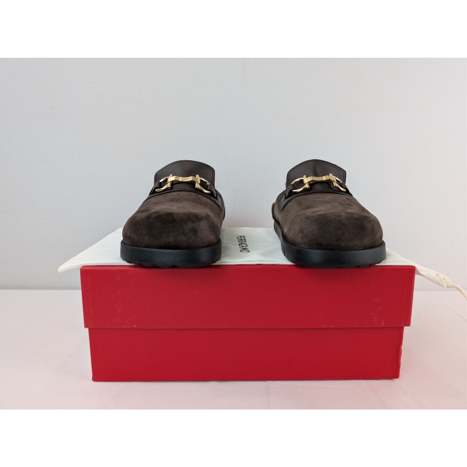 Salvatore Ferragamo o1rshd1 T. Moro 23 Calf Mules in Brown Size US 8 / EU 41 - 18 Thumbnail