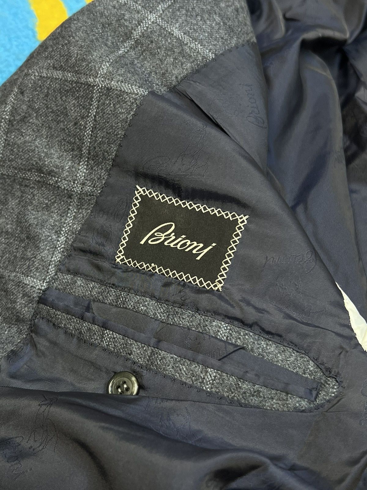 Brioni Brioni Parigi Checked Three Buttons Wool Grey Blazer Jacket Size 52S - 19 Thumbnail