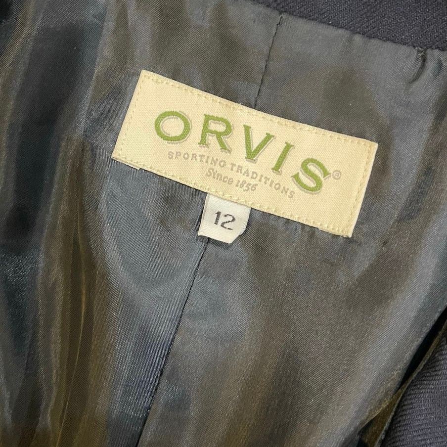 Orvis Vintage Navy Blue Blazer Career Business Office Nautical Size XL / US 12-14 / IT 48-50 - 4 Thumbnail
