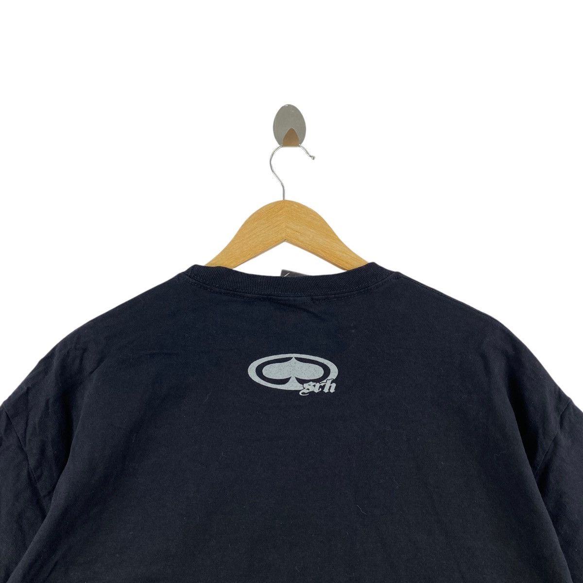 Vintage Vintage 90s SRH USA Skateboard Logo Print Oversize Black Size US XL / EU 56 / 4 - 4 Thumbnail