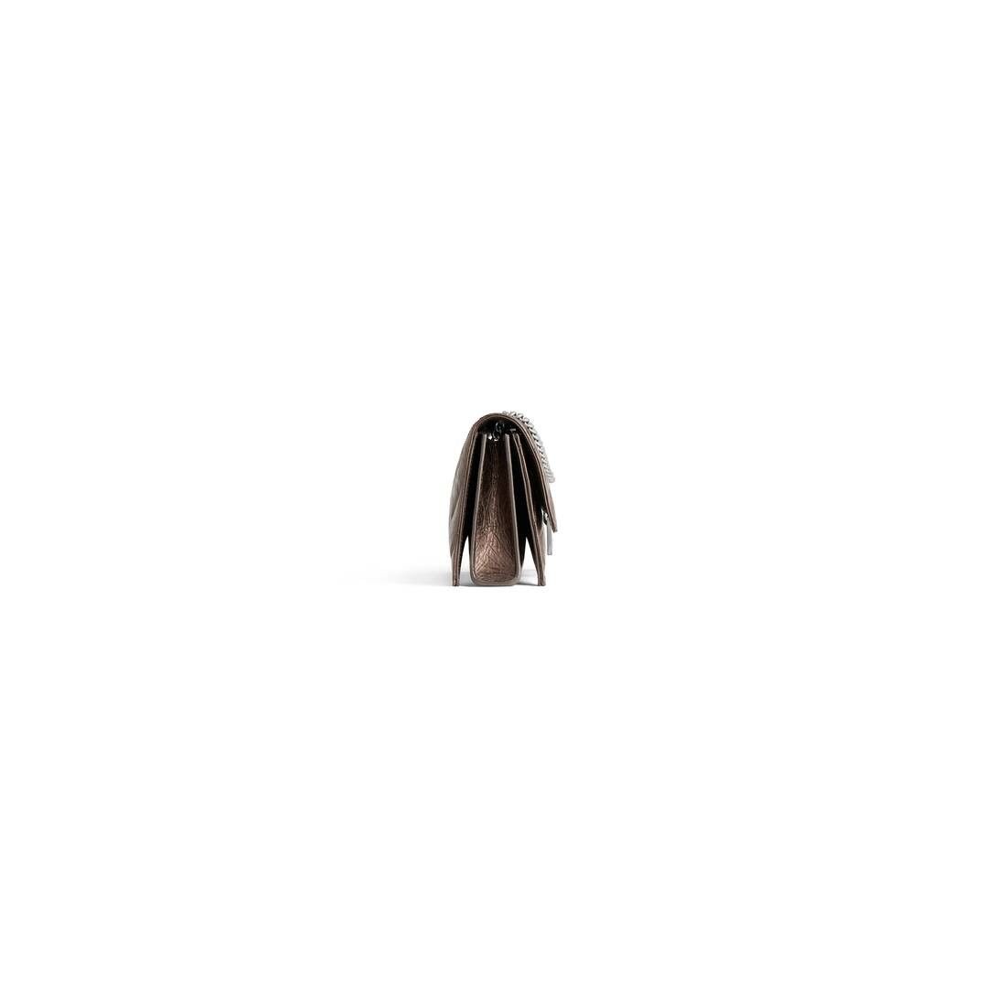 Balenciaga o1tr1nto0525 Size: OS / Crush XS Chain Bag Metallized Size ONE SIZE - 3 Thumbnail