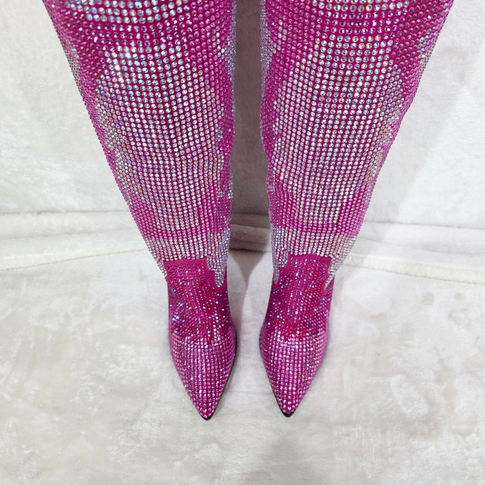 Other Cotton Candy Cowgirl Country Western Glamour Rhinestones Boo Size US 10 / IT 40 - 4 Thumbnail