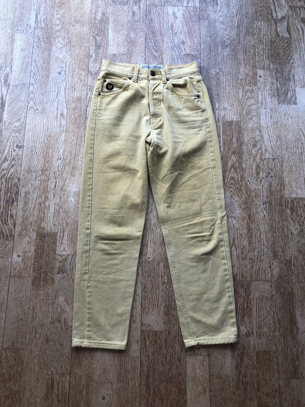 Avirex × Vintage RARE AVIREX USA MADE IN ITALY VINTAGE YELLOW DENIM PANTS Size US 28 / EU 44 - 1 Thumbnail
