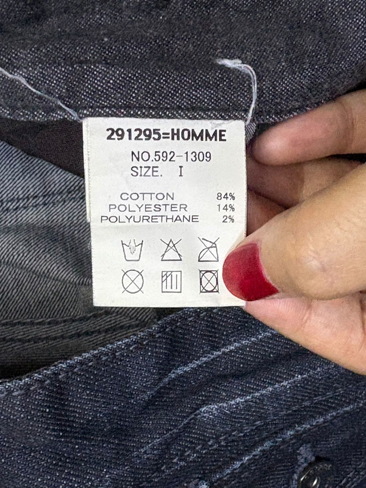 20471120 × Japanese Brand Vintage Japanese 291295 Homme Indigo Wash Jeans Size US 30 / EU 46 - 10 Thumbnail