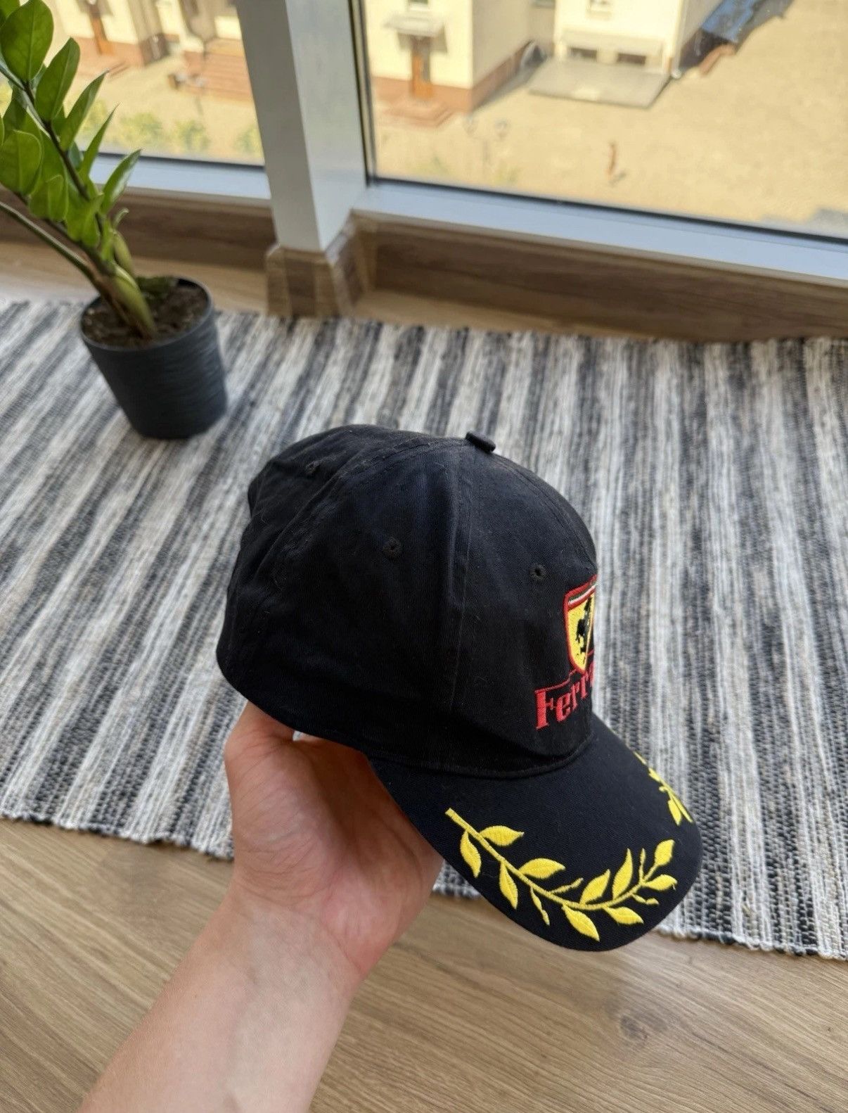 Ferrari VINTAGE 90s FERRARI RACING CAP SNAPBACK HAT BLACK RARE Size ONE SIZE - 4 Thumbnail