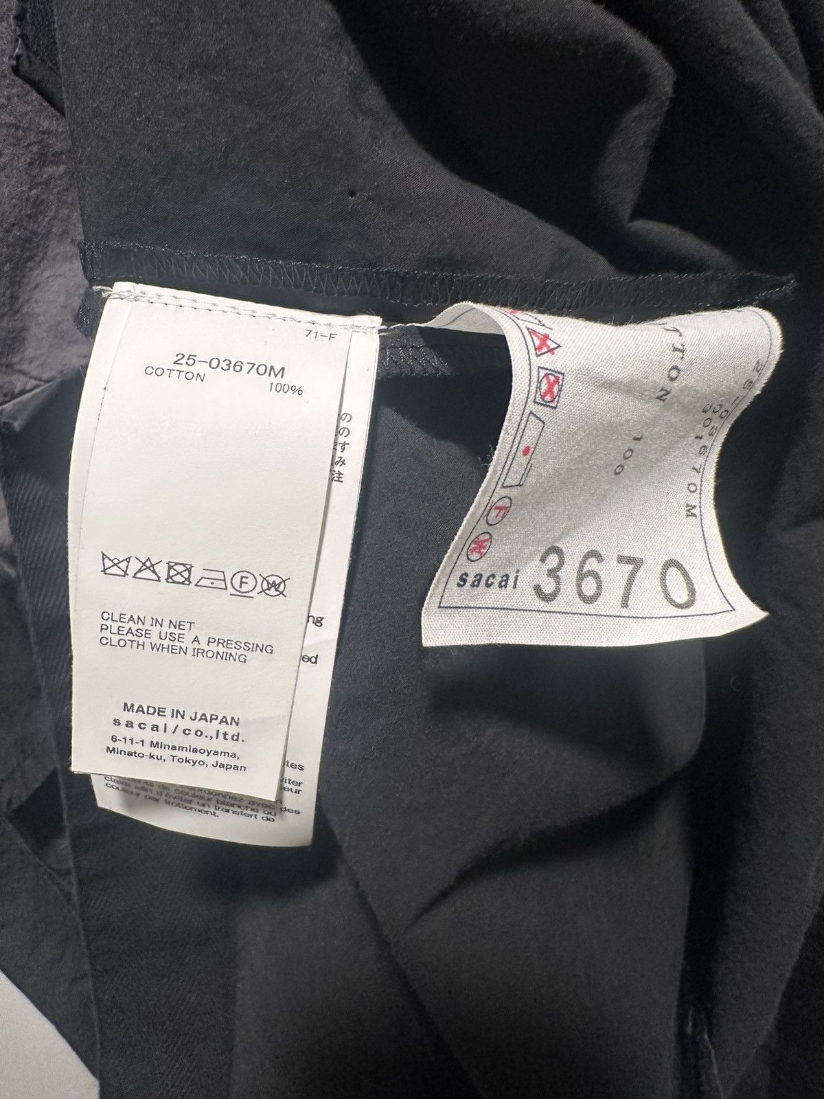Sacai SACAI Black & Gray Garment Dye Shirt Size US L / EU 52-54 / 3 - 5 Thumbnail