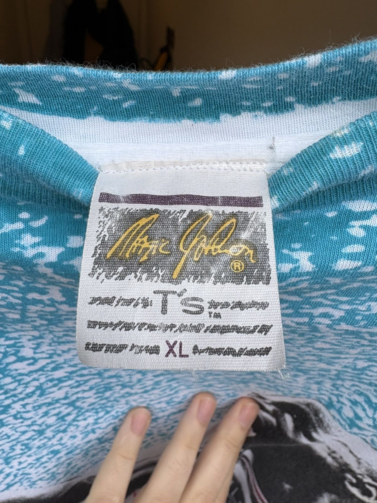 Other Vintage 90s Michael Jordan Tee Magic Johnson AOP Bulls Grail Size US XL / EU 56 / 4 - 10 Thumbnail