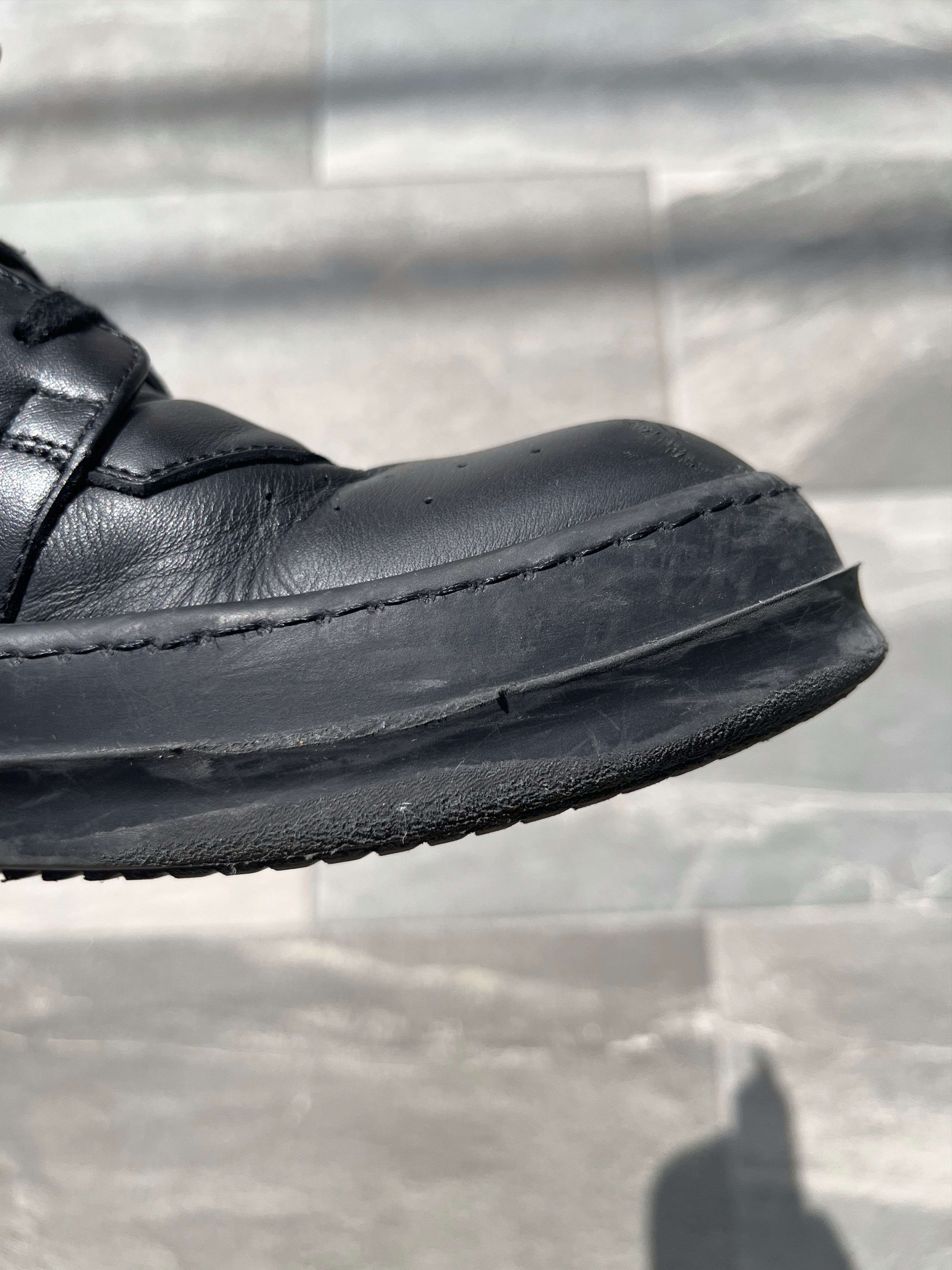 Rick Owens Rick Owens SS18 Dirt Black Geo Basket Sneakers Size US 7.5 / EU 40-41 - 8 Thumbnail