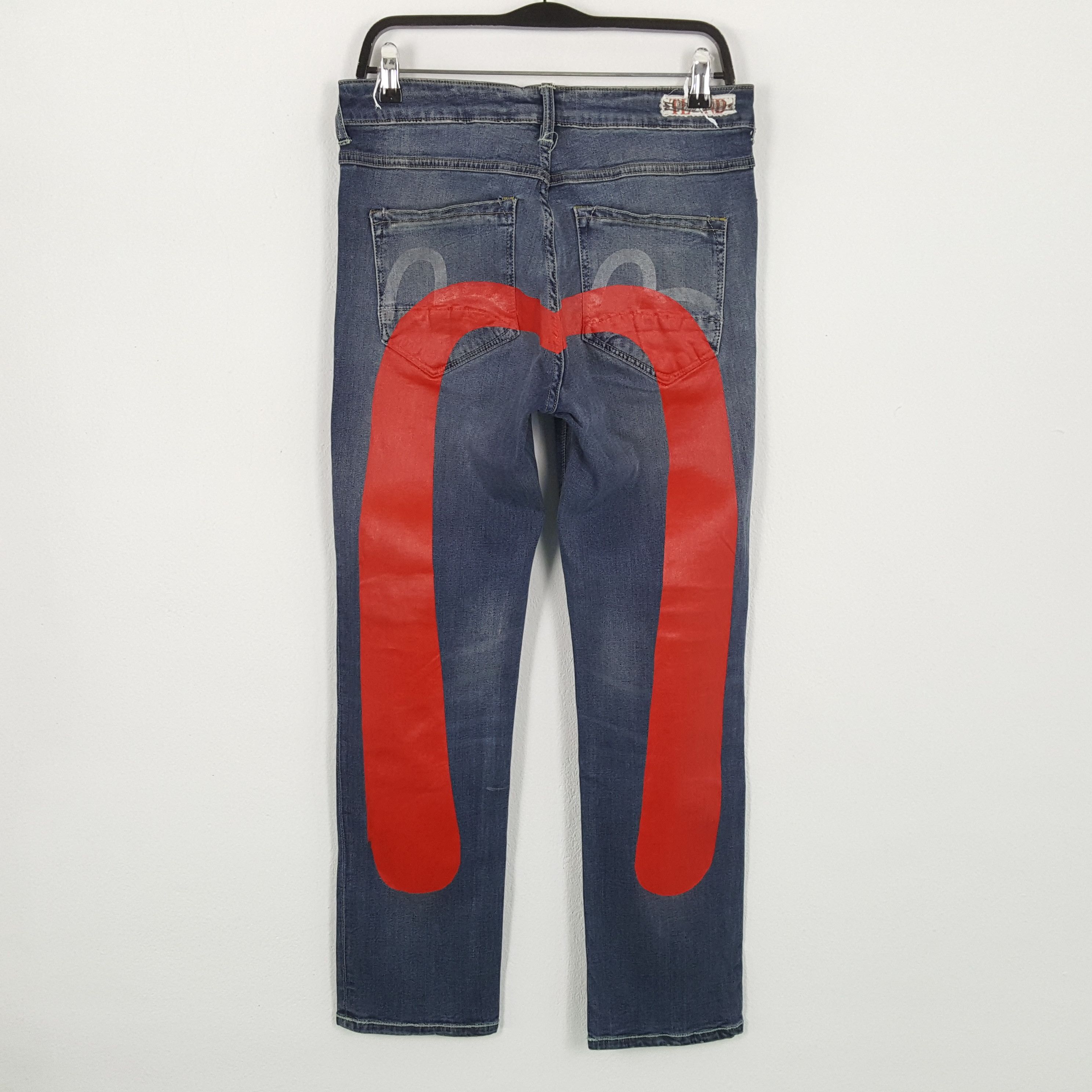 Evisu × Puma × Vintage EVISU x PUMA Japanese Brand Streetwear Custom Daicock Jeans Size 30" / US 8 / IT 44 - 1 Thumbnail