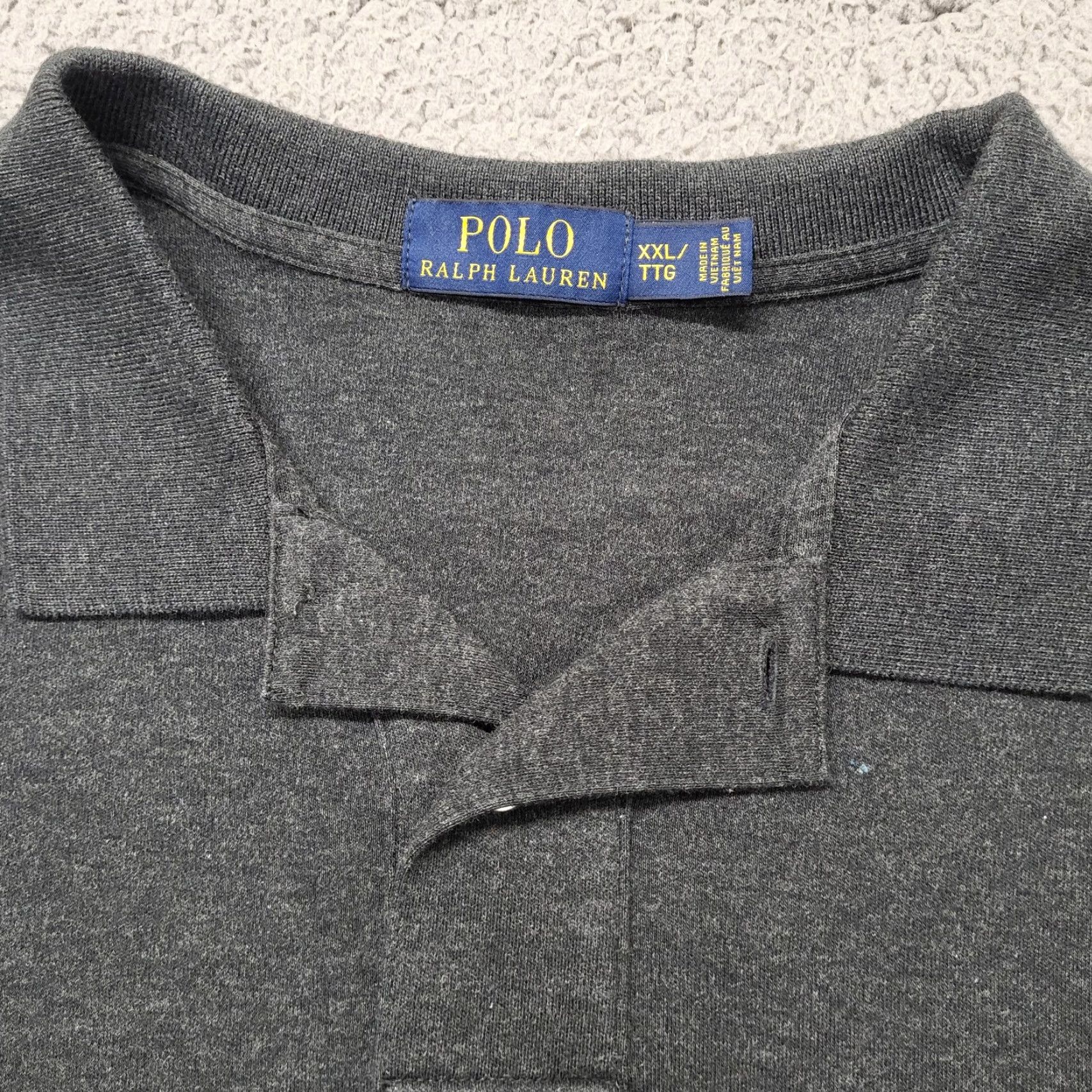 Polo Ralph Lauren Polo Ralph Lauren Polo Shirt Mens XXL Charcoal Grey Long Sleeve Casual Polo Ralph Lauren Big & Tall Cotton Logo Embroidered Button Shirt Size US XXL / EU 58 / 5 - 3 Thumbnail