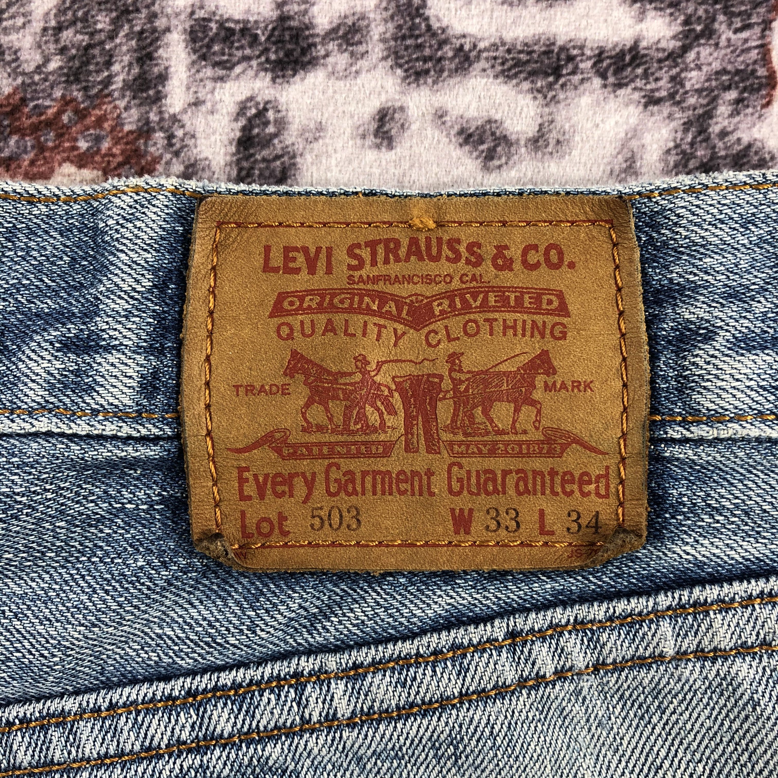 Levi's × Vintage Vintage 90s Levis 503 Jeans-JM2727 Size US 33 - 7 Thumbnail