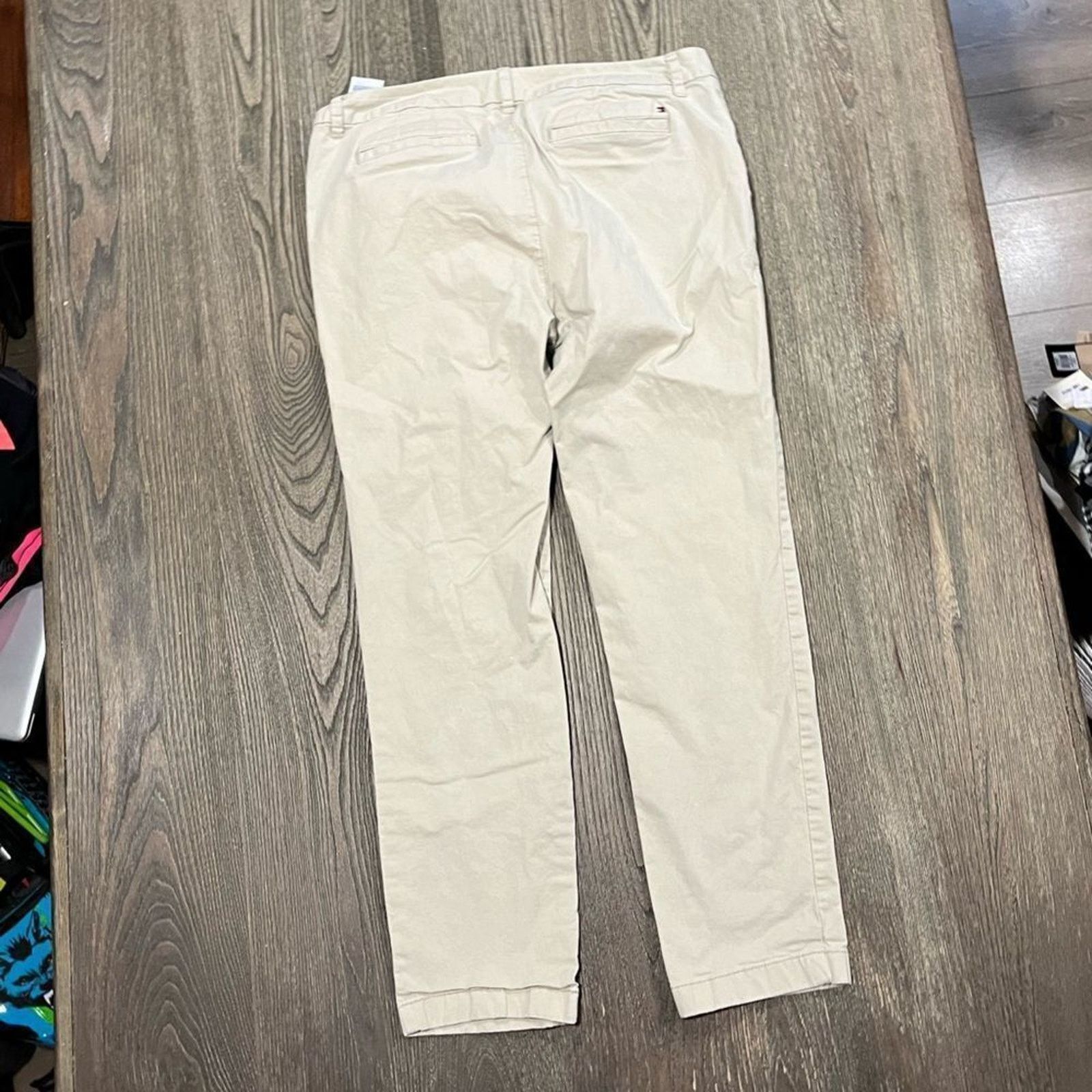 Tommy Hilfiger Tommy Hilfiger Womens Chino Pants Classic Straight Leg 12 Size 34" / US 12 / IT 48 - 9 Thumbnail