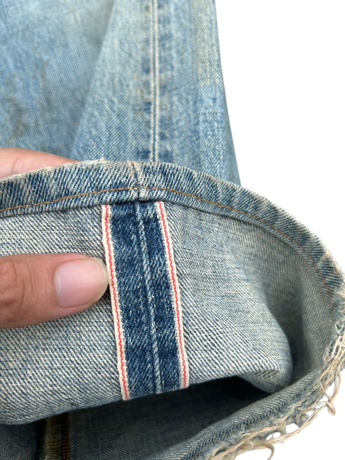 Kapital Vintage Edwin 505x Selvedge Dirty Distressed Denim Jeans Size US 28 / EU 44 - 3 Thumbnail