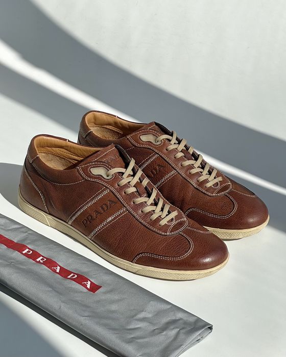 Vintage PRADA Logo Sneakers 4E1788 y2k sport runway archive grunge