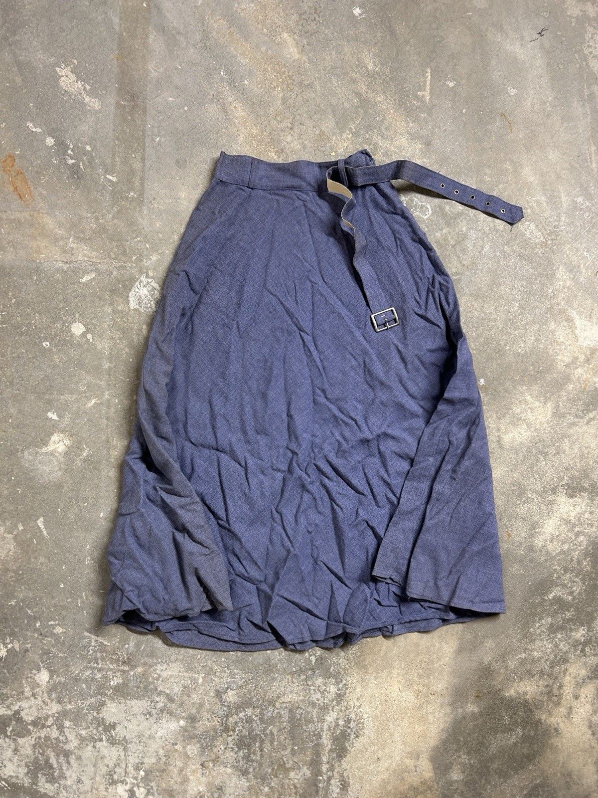 Vintage Vintage 70’s Wool Navy Mini Skirt Juniors True Vintage Size XXS / US 00 / IT 34 - 1 Thumbnail