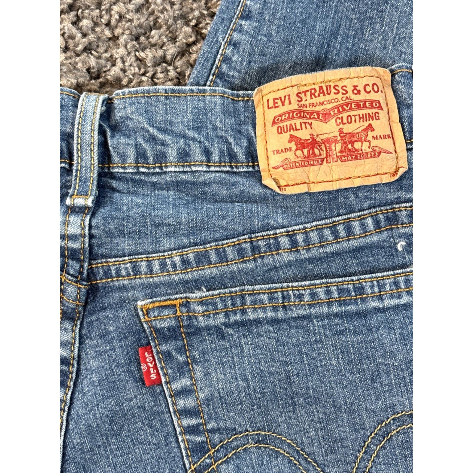 Levi's VINTAGE Levi’s 550 Relaxed Bootcut Jeans Women 28x31 Med Wash Blue 28in 31in Mens Girls Size ONE SIZE - 7 Thumbnail