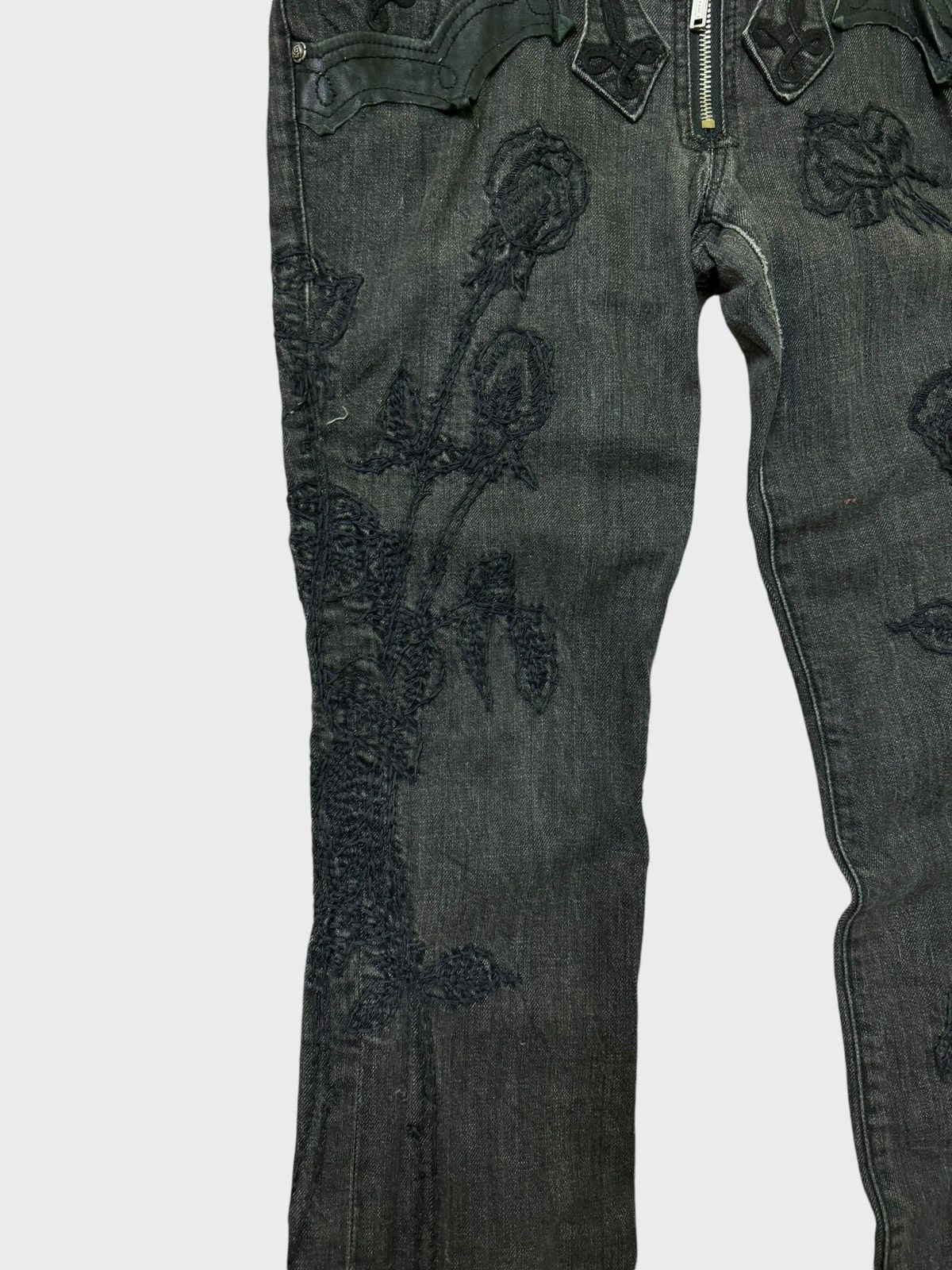 Hysteric Glamour × Japanese Brand × Vintage THE DEN IM LAB EMBROIDERY SKINNY LOW RISE DENIM Size US 30 / EU 46 - 7 Thumbnail