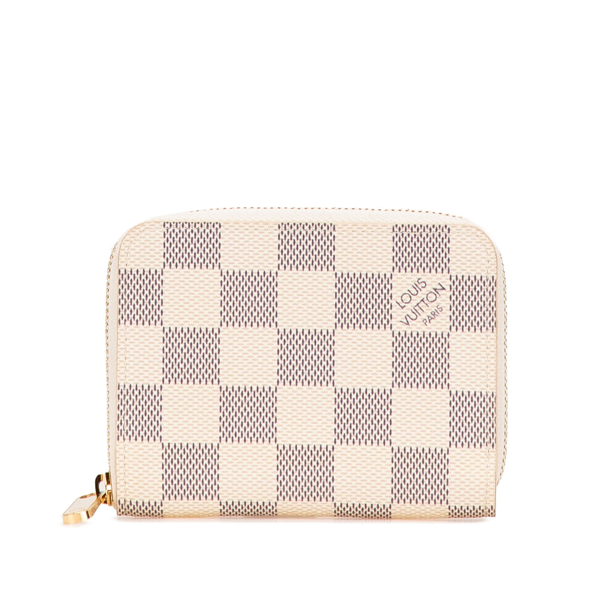 Louis Vuitton Damier Azur Zippy Coin Purse in White, Women's