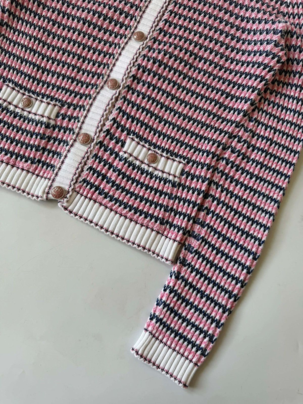 Chanel Chanel Stripped Multicolor Cardigan Size XS / US 0-2 / IT 36-38 - 5 Thumbnail