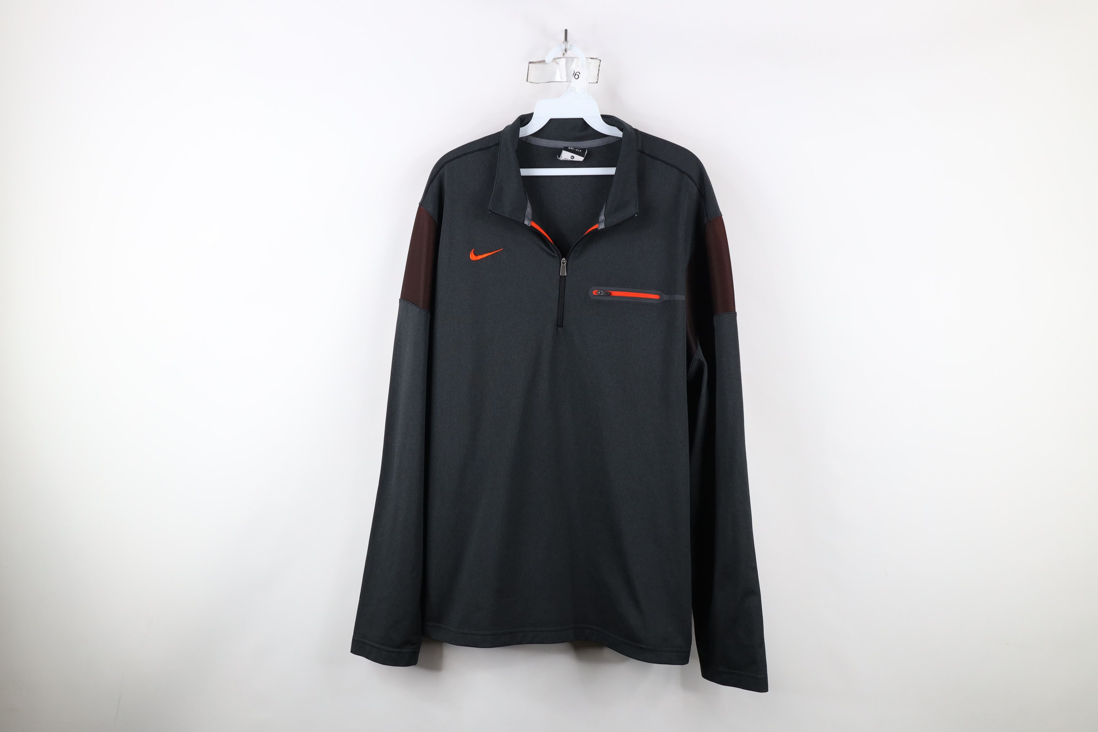 Nike × Vintage Nike Dri-Fit Mini Swoosh Half Zip Pullover Golf Top Jacket Size US XL / EU 56 / 4 - 1 Thumbnail