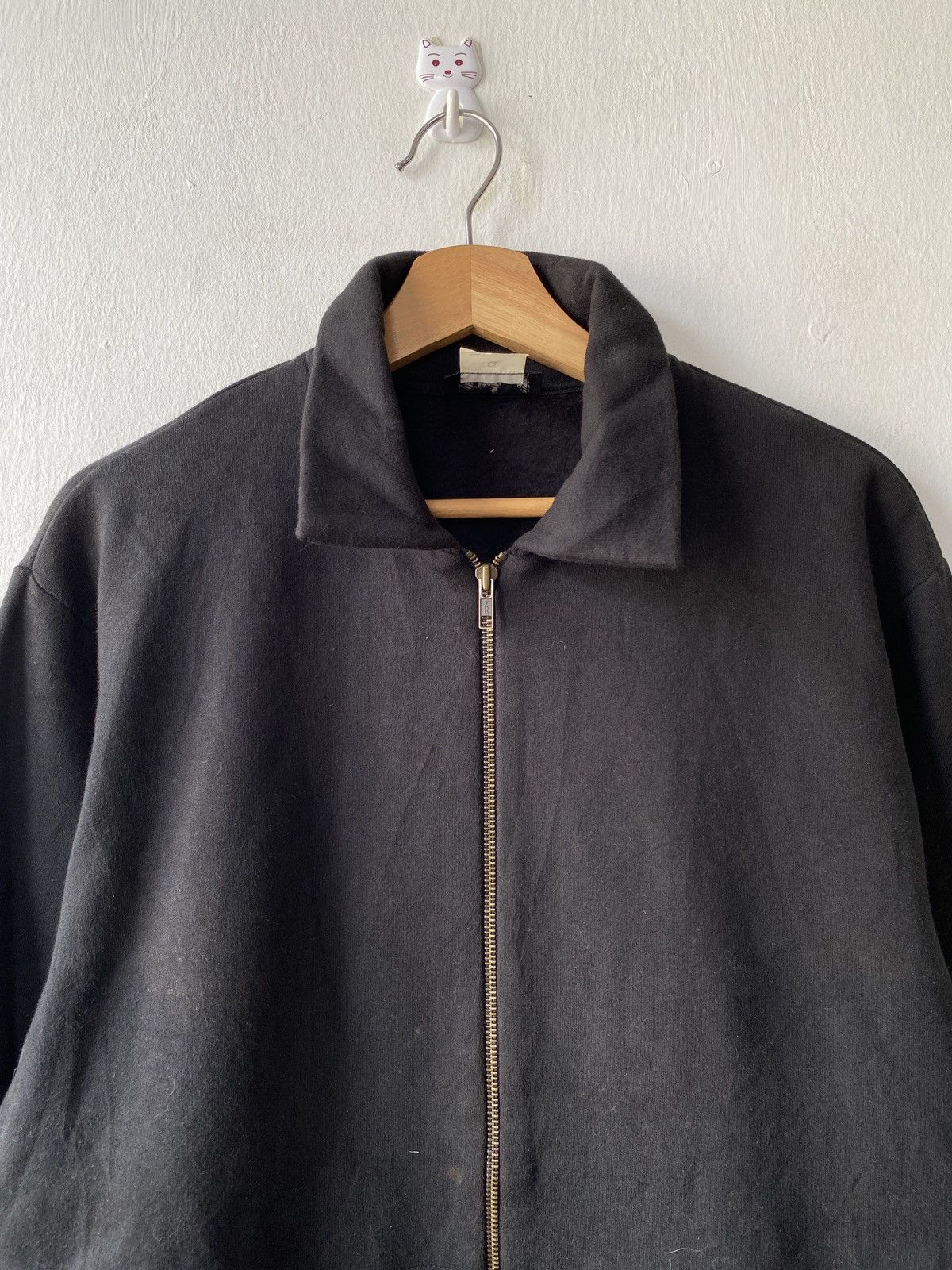 agnes b. Vintage Agnes B Black Zipper Jacket Size US L / EU 52-54 / 3 - 5 Thumbnail