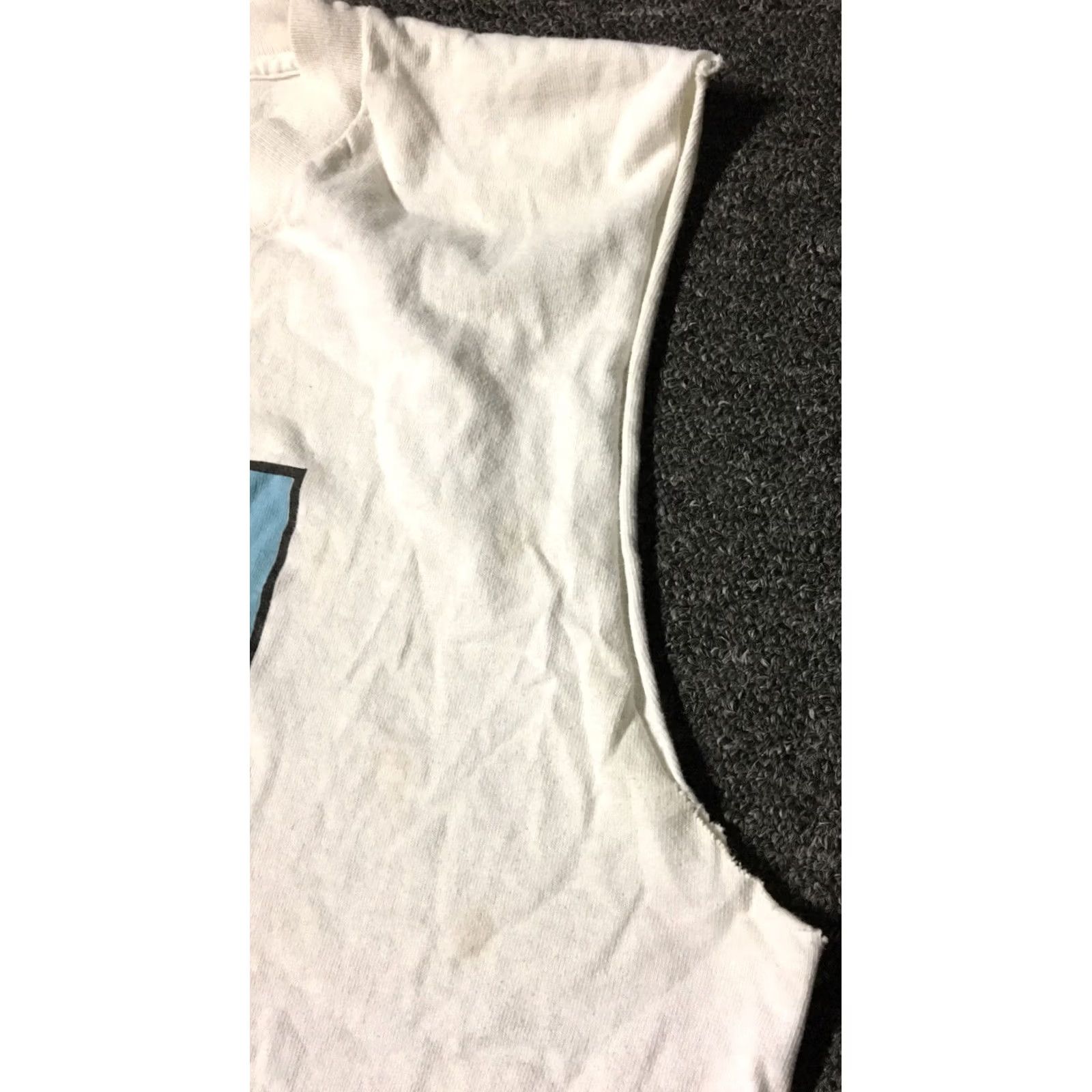 Fruit Of The Loom VINTAGE 90s Action Girl faded distressed shirt M White USA Shirt Mens Sleeveless Distressed Grunge Punk Anime Cartoon Art Fashion Size US M / EU 48-50 / 2 - 6 Thumbnail