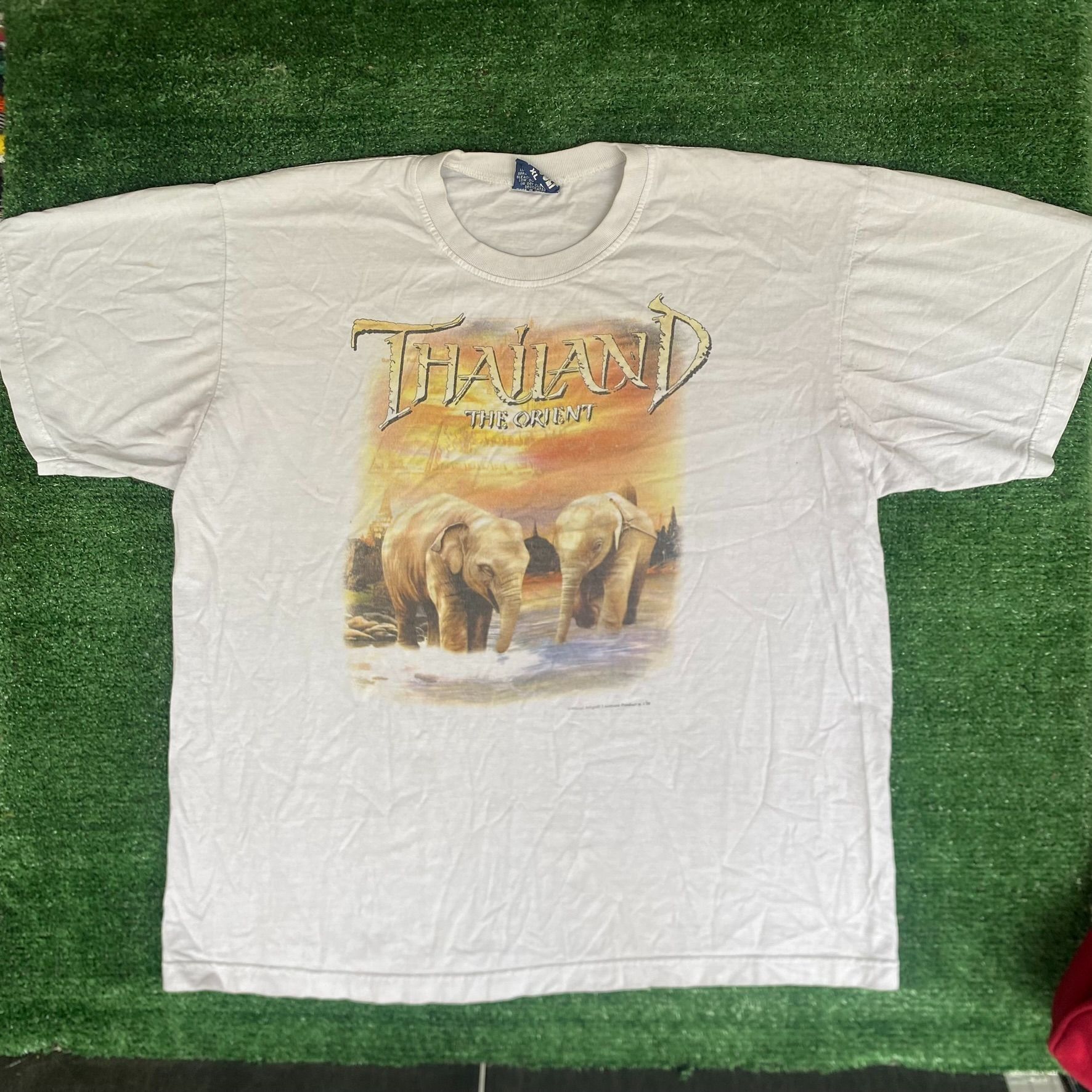 Vintage Vintage Y2K Thailand Elephant Shirt Nature Animal Tourist Te Size US XL / EU 56 / 4 - 1 Thumbnail